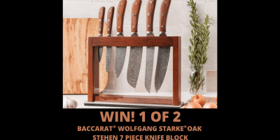 Win 1 of 2 Baccarat Wolfgang Starke OAK Stehen 7 Piece Knife Blocks