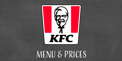 KFC menu and Prices