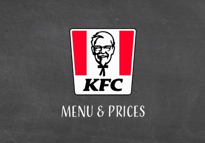 KFC menu and Prices