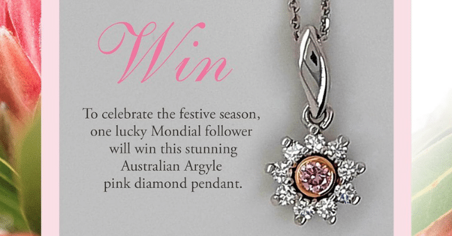Win an Australian Argyle Pink Diamond Pendant