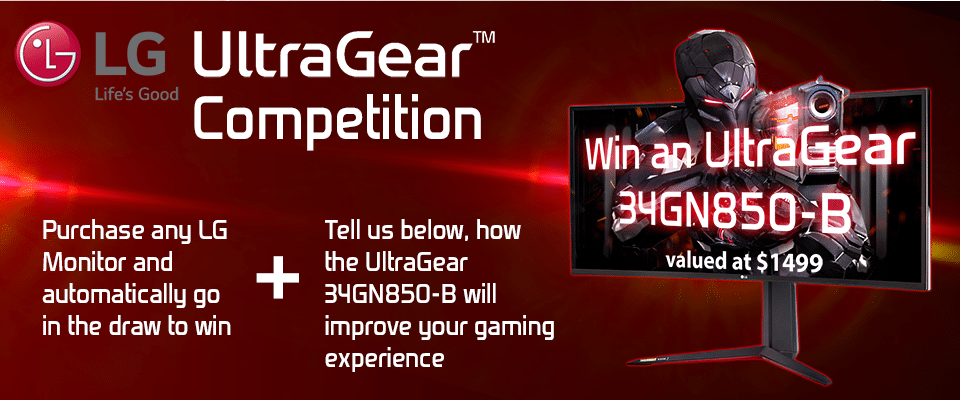 Win an LG 34" UltraGear Gaming Monitor