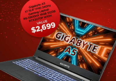 Win a 15.6" Gigabyte A5 X1 FHD Gaming Laptop