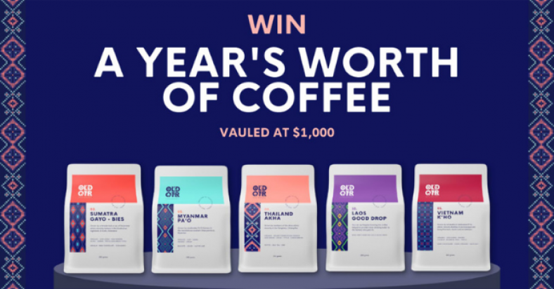 Win a 12 Month Supply of Coffee from Old Quarter Coffee