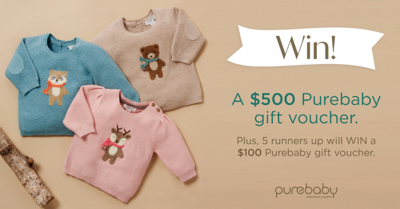 Win a $500 or 1 of 5x $100 Purebaby Gift Cards