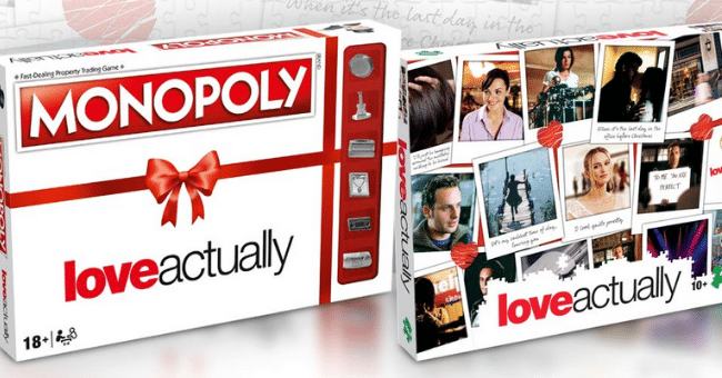 Win1 of 10 "Love Actually" Monopoly Sets & Puzzles