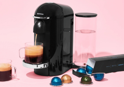 Win a Nespresso Vertuo Plus Deluxe Black Coffee Machine