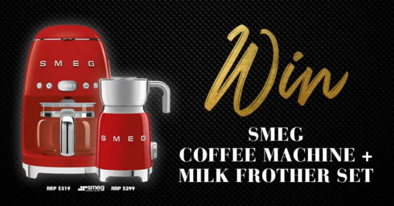 Win a Smeg Coffee Machine & Milk Frother Set