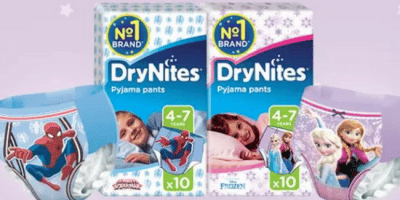 FREE Samples of Huggies DryNites Night Time Pants