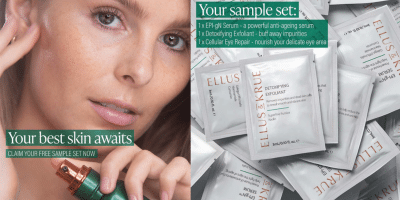 Free Samples of Ellus & Krue skincare products