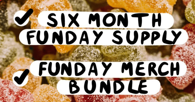 Win 10 Boxes of Funday Sweets & Merch Bundle
