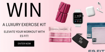 Win an Exercise Kit (Apple AirPods, Apple Watch + ES FIT Gadgets)