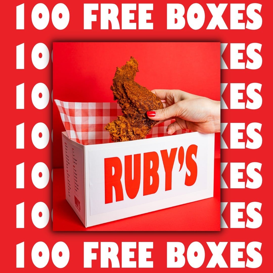 Get your FREE Fried Chicken Box from Ruby's