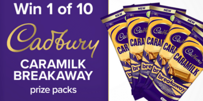 Win 1 of 10 Cadbury Caramilk Breakaway Packs