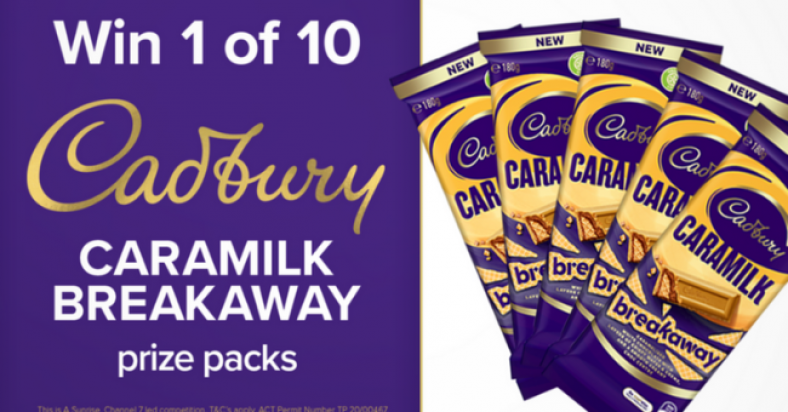 Win 1 of 10 Cadbury Caramilk Breakaway Packs