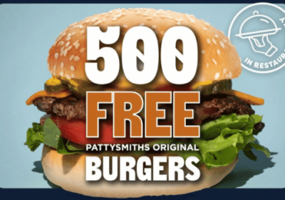 500 FREE Burgers at Pattysmiths (Endeavour Hills)