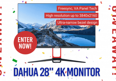 Win a 28" Dahua 4K UHD Monitor