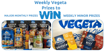 Win 1 of 100 Vegeta Prize Packs (Chicken, beef, seasoning powders...)