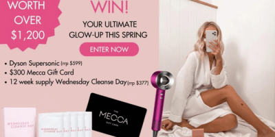 Win a Dyson Supersonic Hair Dryer, $300 MECCA Gift Card & more