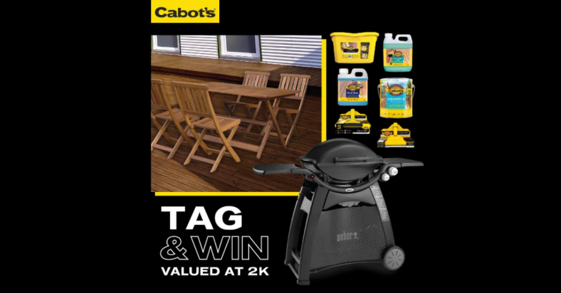 Win a Timber Outdoor Setting & a Weber Family Q BBQ....