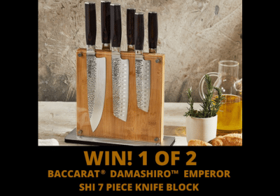 Win 1 of 2 Baccarat Damashiro™ Emperor Shi 7 Piece Knife Blocks
