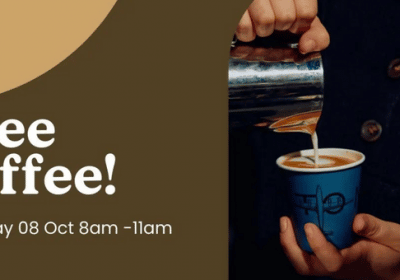 Get a FREE Small Coffee at "M To N Hampton"