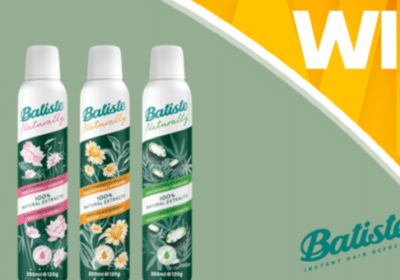 Win 1 of 12 Batiste Naturally Dry Shampoo Prize Packs
