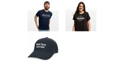 Free T-Shirts or Hat offered by Tanda