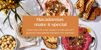 Win 1 of 5 Australian Macadamia Hampers ($250 value each)