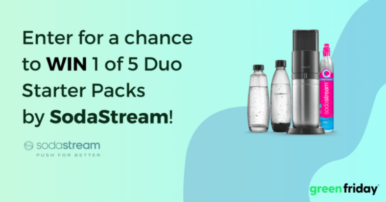 Win 1 of 5 SodaStream DUO Starter Packs ($299 value each)