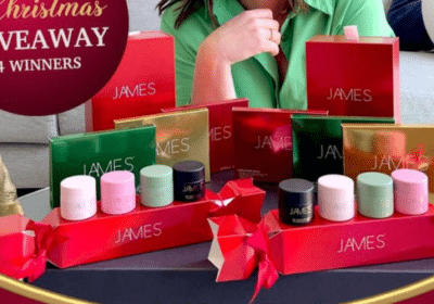 Win 1 of 4 James Cosmetics Christmas Bundles (worth $165 each)