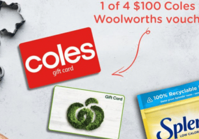 Win 4 x $100 Coles or Woolworths Vouchers