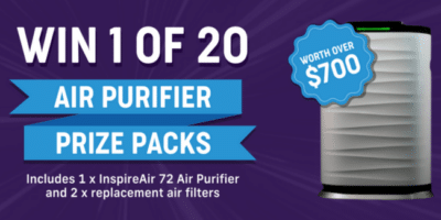 Win 1 of 20 Air Purifier Prize Pack (worth over $700 each)