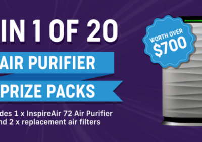 Win 1 of 20 Air Purifier Prize Pack (worth over $700 each)