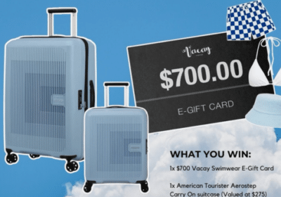 Win Aerostep Suitcases & more ($1,300 Value)