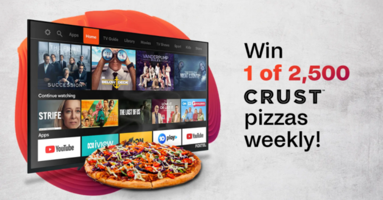 Win a Crust Large Pizza Voucher ($250,000 Total Prize Pool)