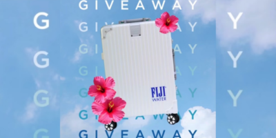 Win 1 of 5 Fiji Water Luggage Suit Cases