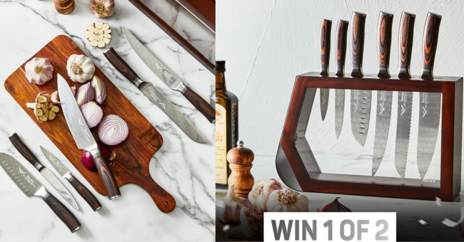 Win 1 of 2 Baccarat Le Connoisseur 7 Piece Knife Blocks (Worth $1,499)