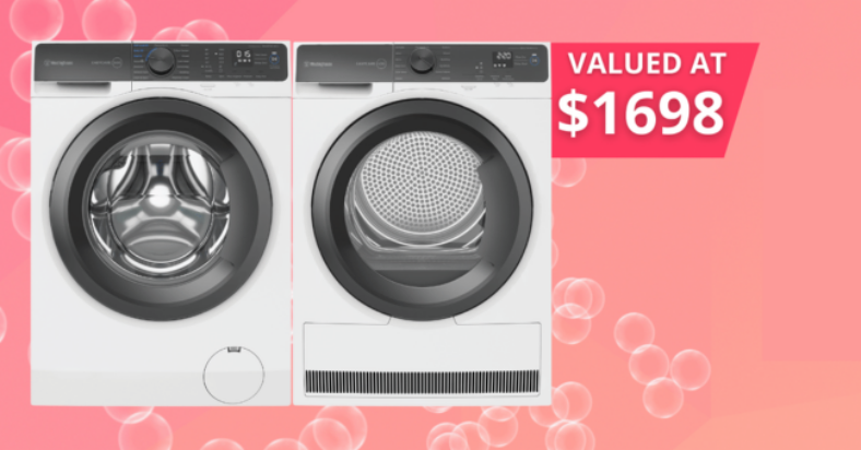 Win a $1,698 Westinghouse Washing Machine & Dryer