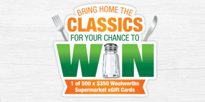 Win 1 of 500 $350 Woolworths eGift Cards