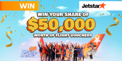 Win a $10,000 Jetstar Flight Voucher (5 Winners)