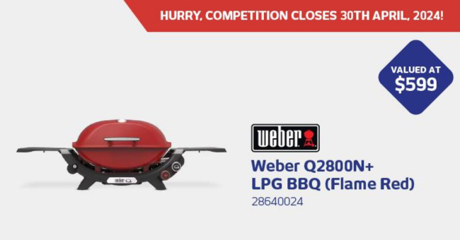 Win a Weber Q2800N+ BBQ