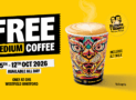 Free Medium Coffee at Guzman y Gomez